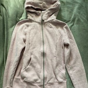 Lululemon Heathered Pink Scuba Hoodie